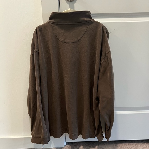 GEOFFREY BEENE - brown quarter zip, size XXL, worn once & in perfect condition - Picture 3 of 5